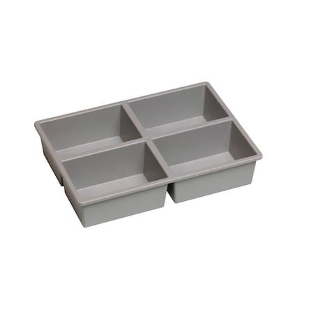 STORSYSTEM Plastic Division Stortray Insert Divider, Gray, 7.75 in W, 5.75 in H CE4003-1